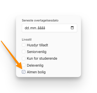 Sæt kryds i boksen 'Almen bolig' ved søgning .png