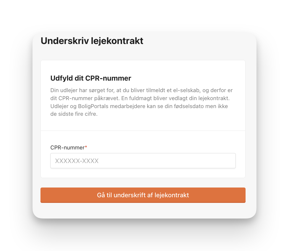Når udlejer har valgt el-selskab skal lejer indtaste CPR for at give fuldmagt.png