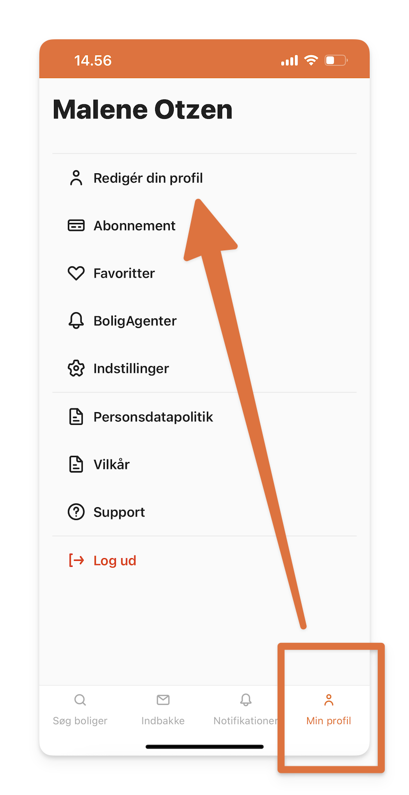 Redigér din profil i BoligPortal appen.png