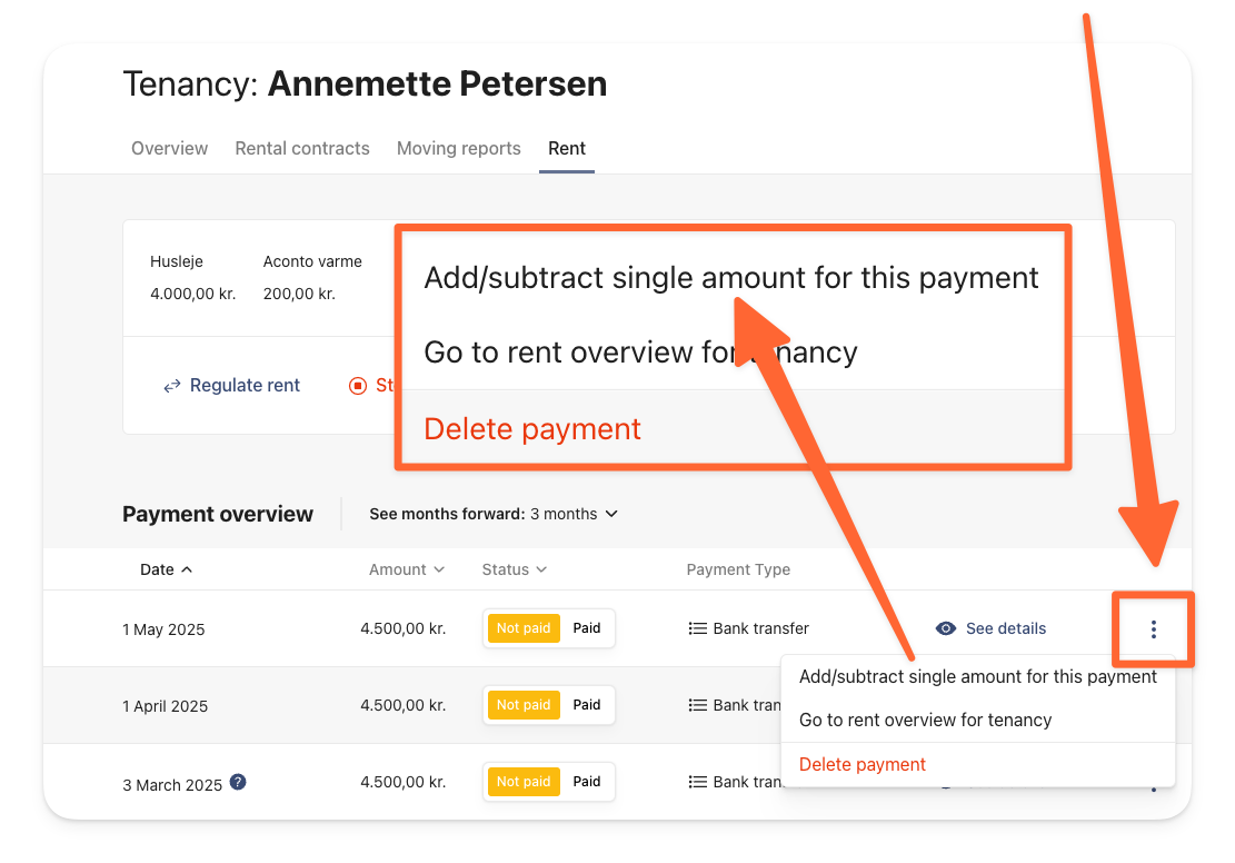 Click on the three dots and Add:subtract single amount for this payment.png