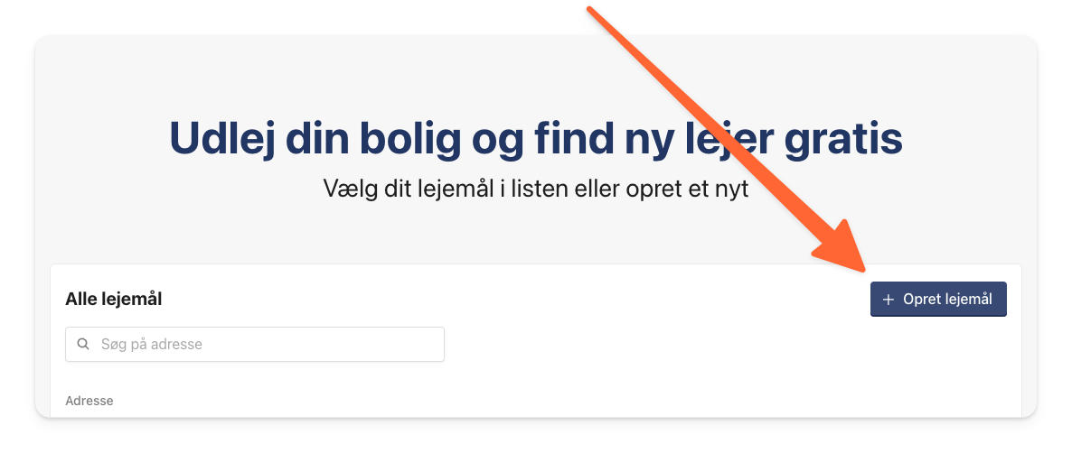 Klik på Opret lejemål for t oprette en annonce.png