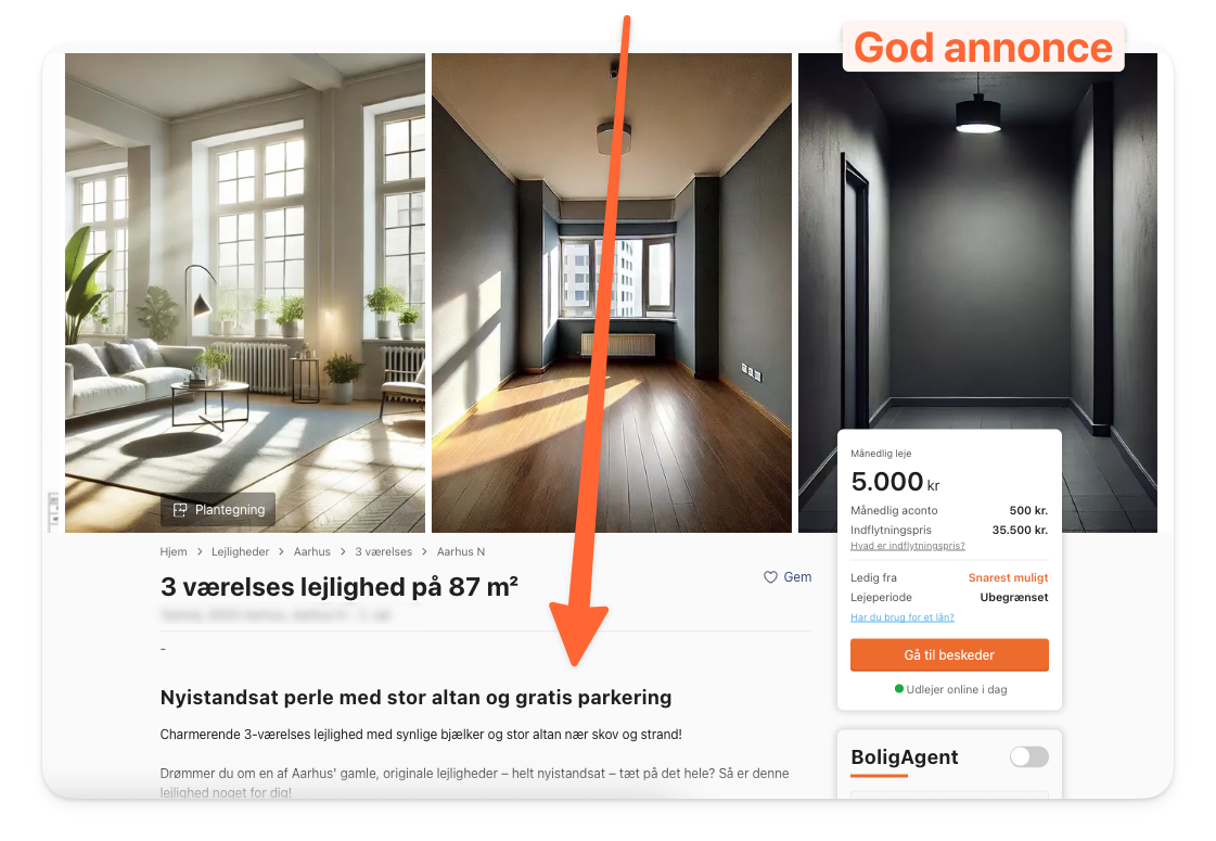 Eksempel på god annonce på BoligPortal.png