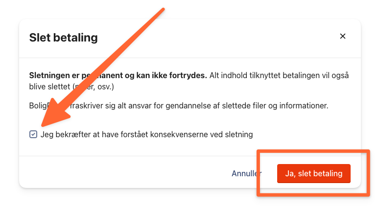 Bekræft konsekvenserne for sletningen og slet betaling.png