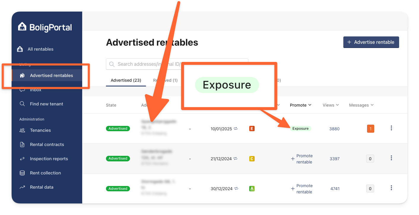 Click on the address of your promoted listing.png