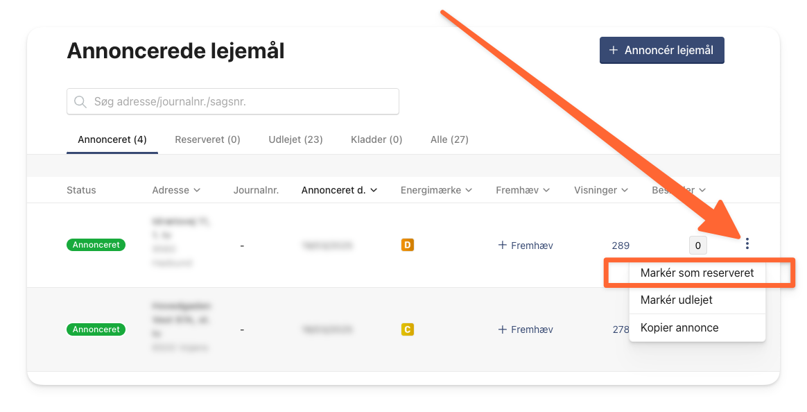 Markér dit lejemål for reserveret for at sætte annoncen på pause.png