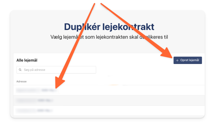 Vælg det lejemål, du vil tilknyttede den duplikerede lejekontrakt til.png