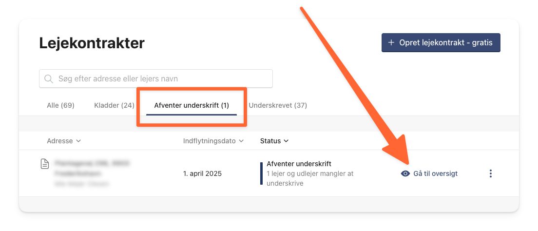 Gå til oversigt over din lejekontrakt for at annullere anmodning om underskrift af din lejekontrakt.png
