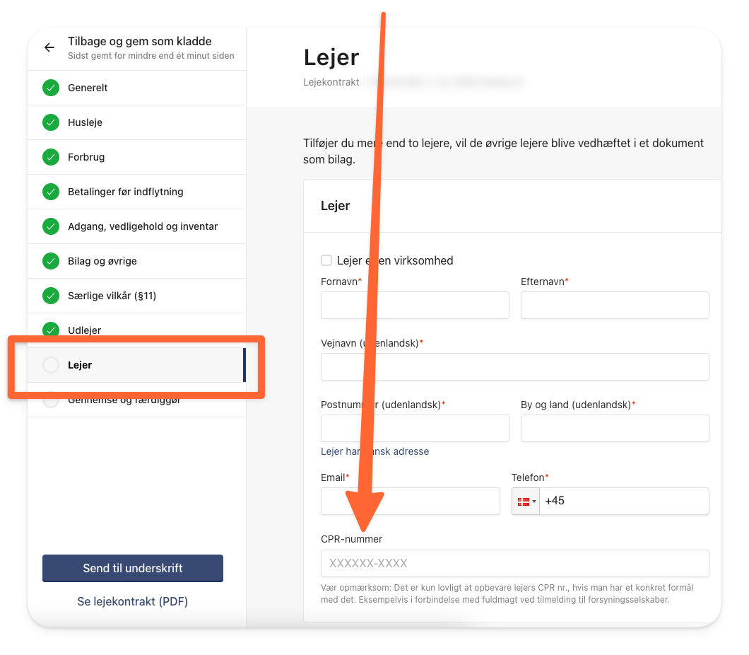Udfyld lejers CPR-nummer i lejekontrakten.png