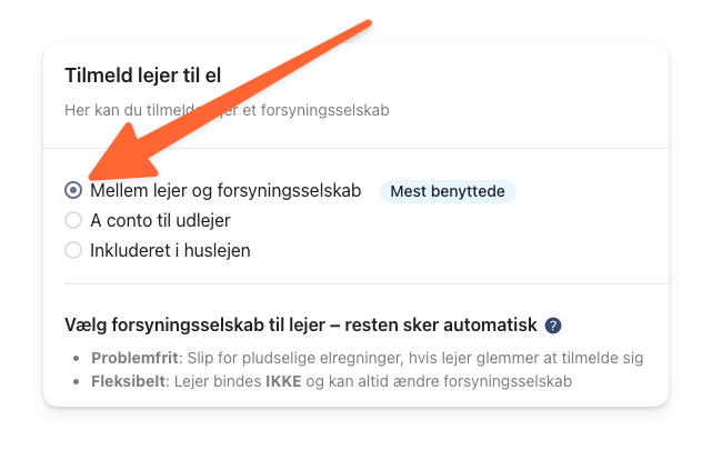 Vælg at el afregnes mellem lejer og forsyningsselskab.png