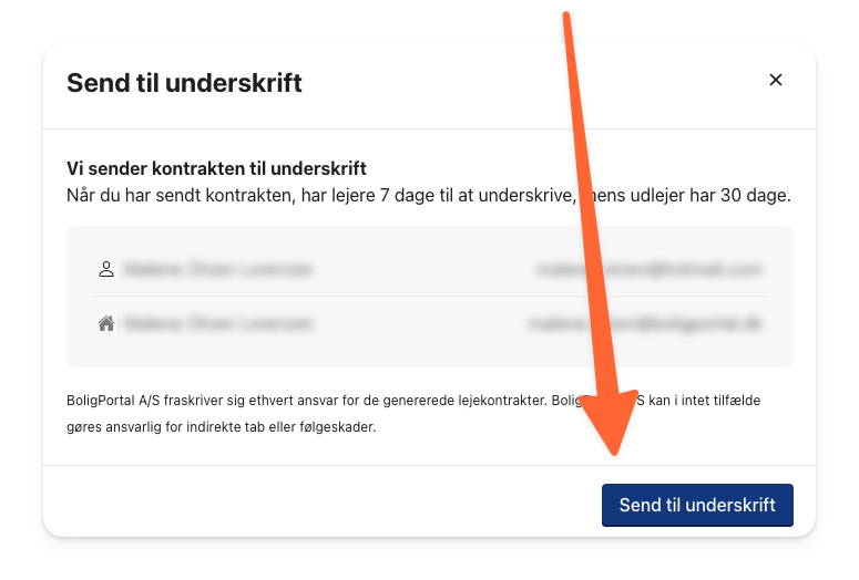 Bekræft at alle oplysninger er korrekte for at sende lejekontrakten til underskrift.png