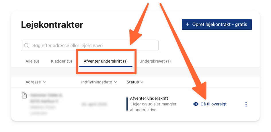 Gå til oversigt over din endnu ikke underskrevet lejekontrakt.png