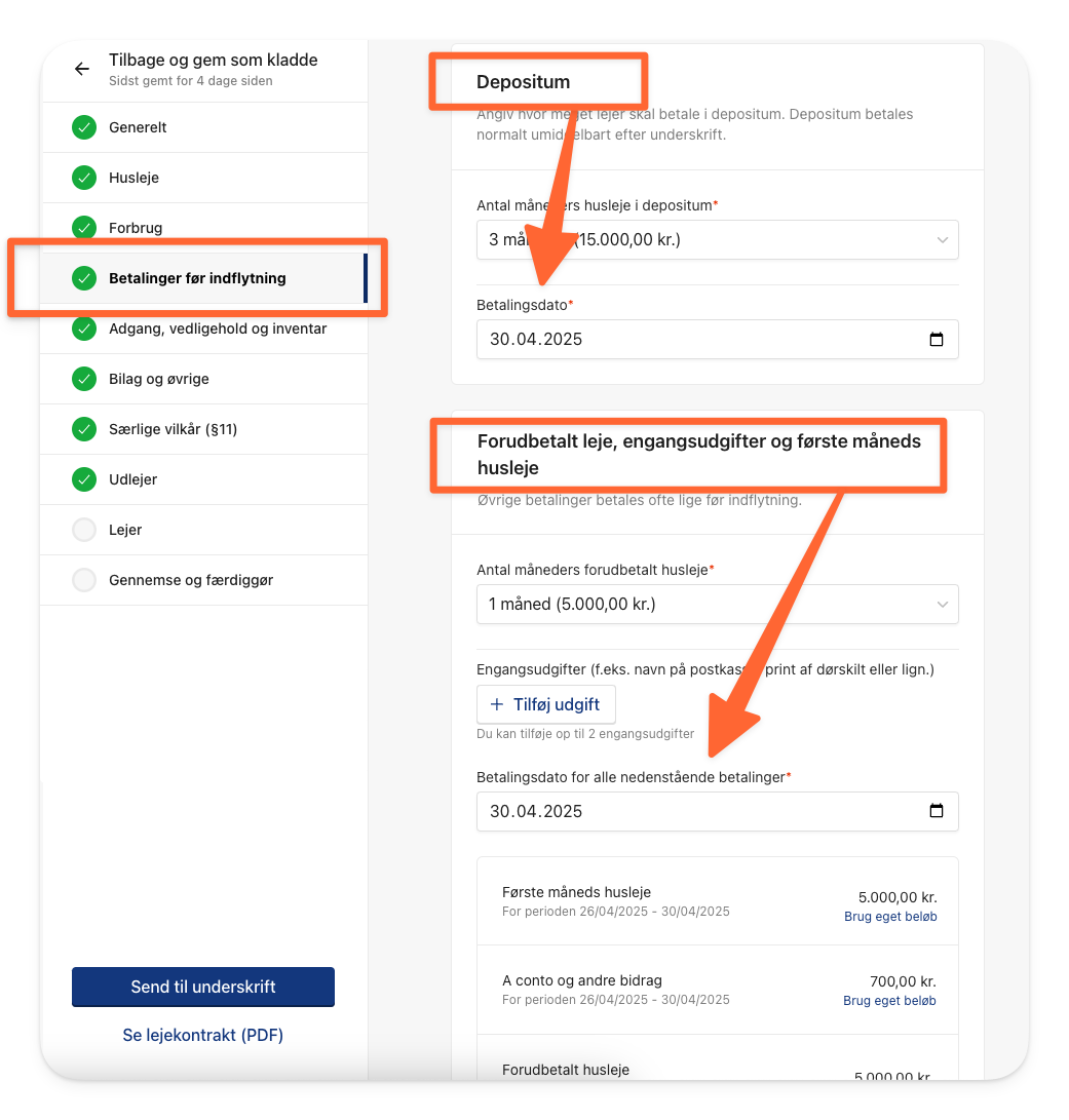 Indtast betalingsdato for hhv. depositum og første måneds og forudbetalt husleje.png