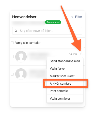 Arikiver dine samtaler på BoligPortal.png