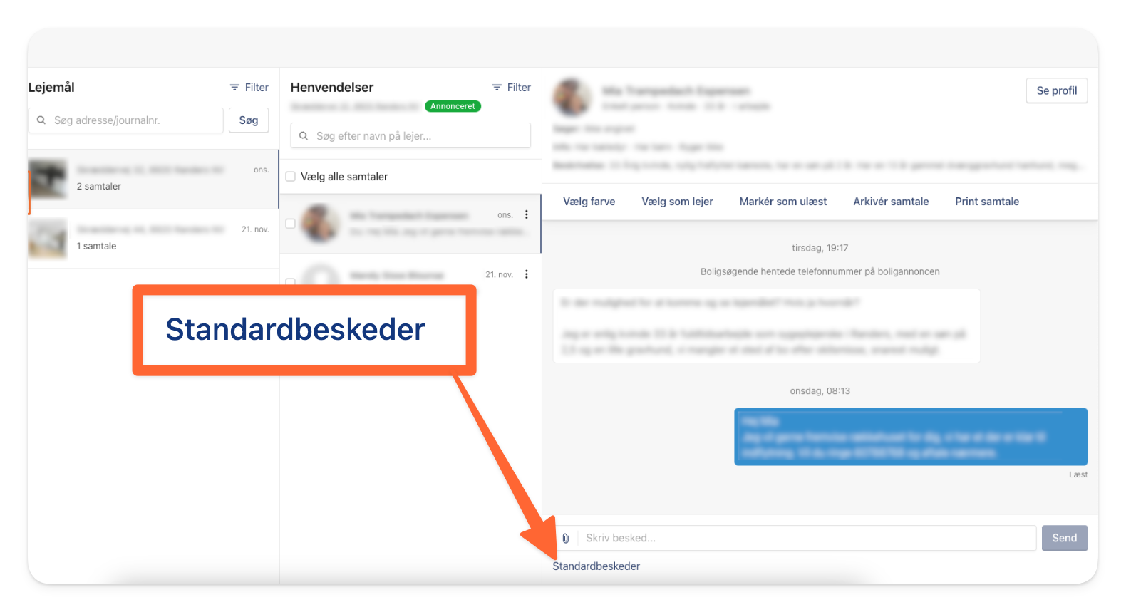 Klik på Standardbeskeder inde i selve beskeden.png