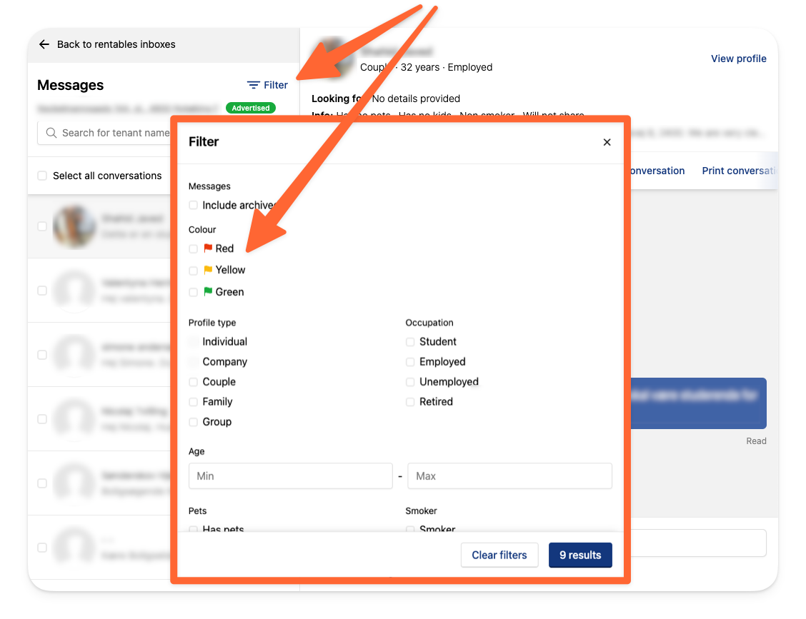 Select a flag in the filter options.png