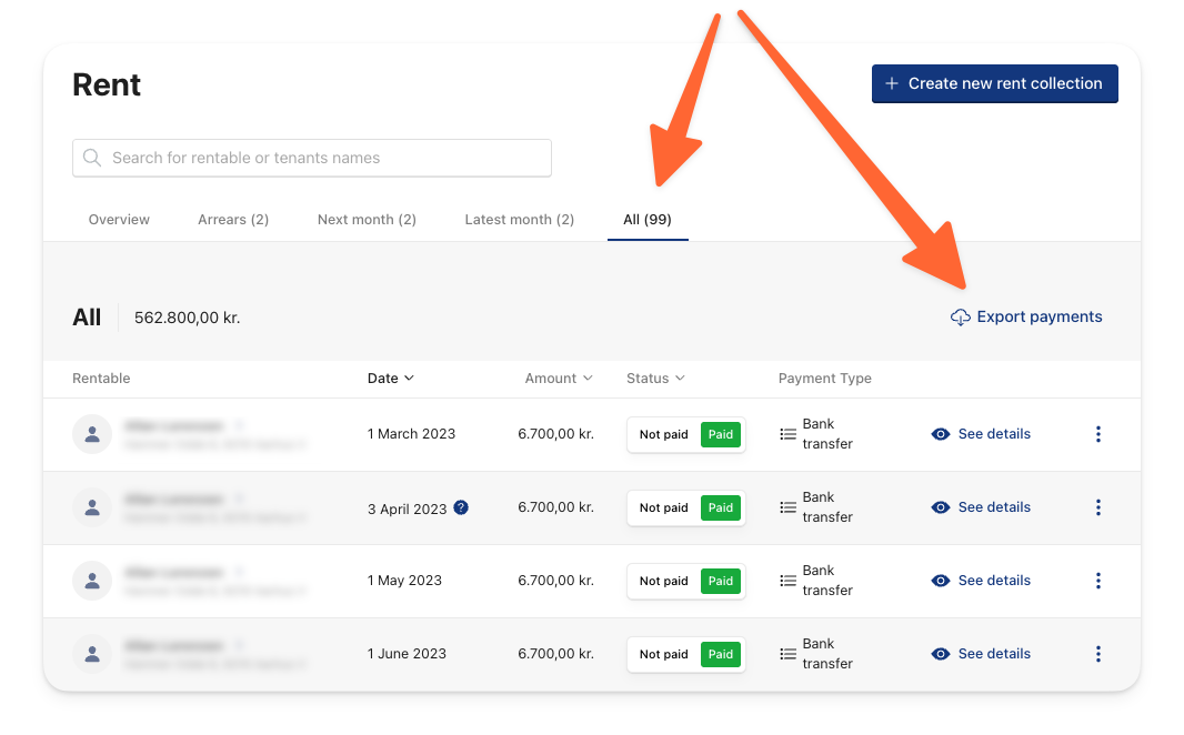 Go to All and click on Export payments.png
