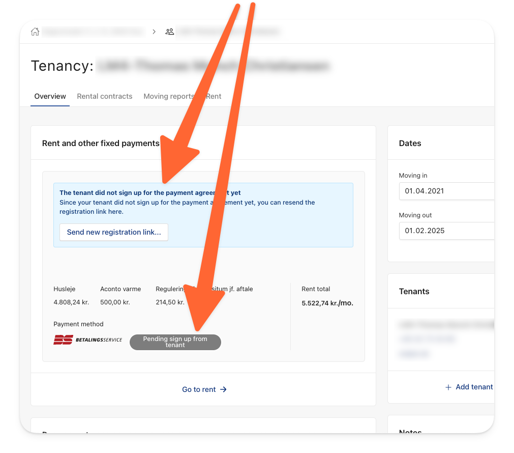 Tenant did not sign up for the payment agreement via Betalingsservice.png