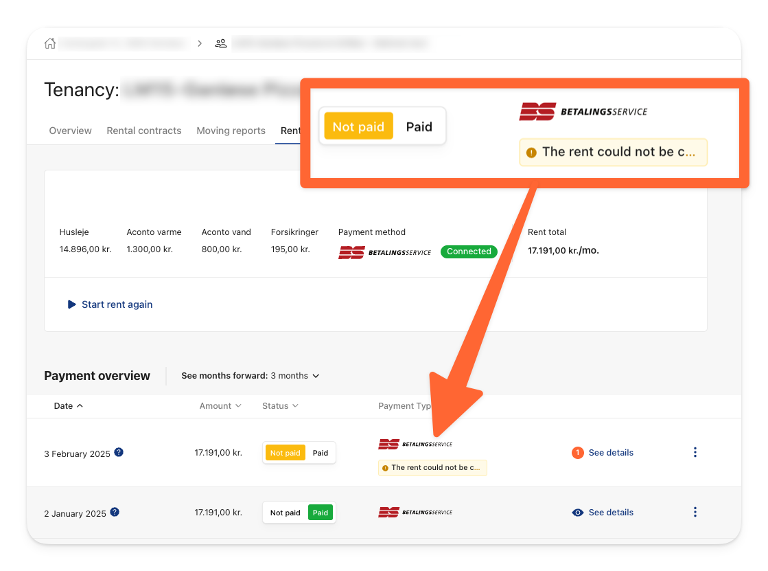 Rent could not be charged via Betalingsservice.png