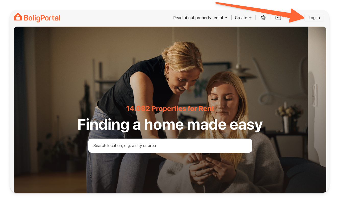 Log in to your BoligPortal profile.png